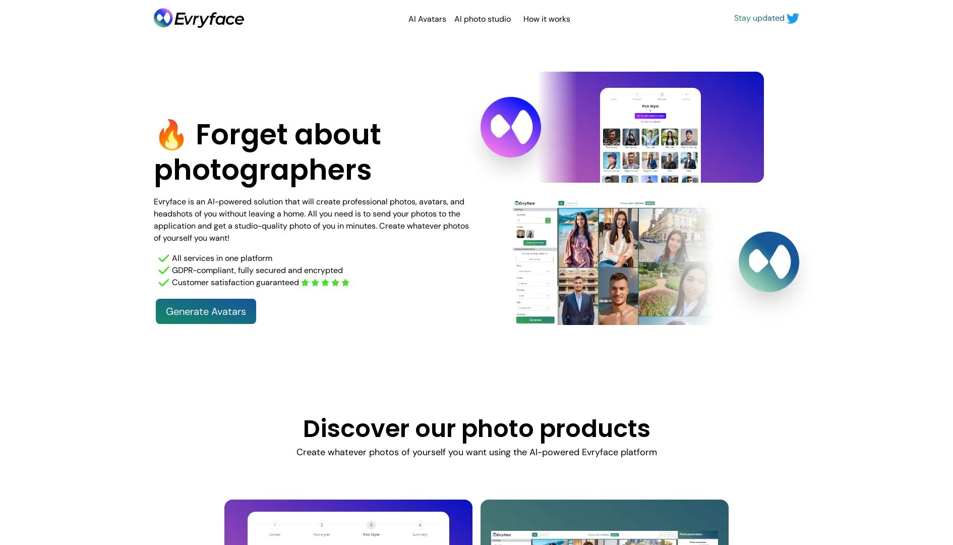 evryface AI Photo Generator