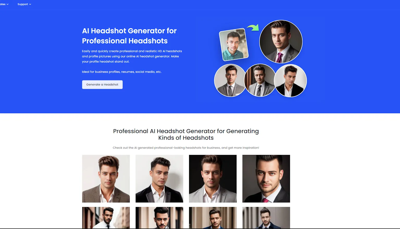 Fotor AI Headshot Generator