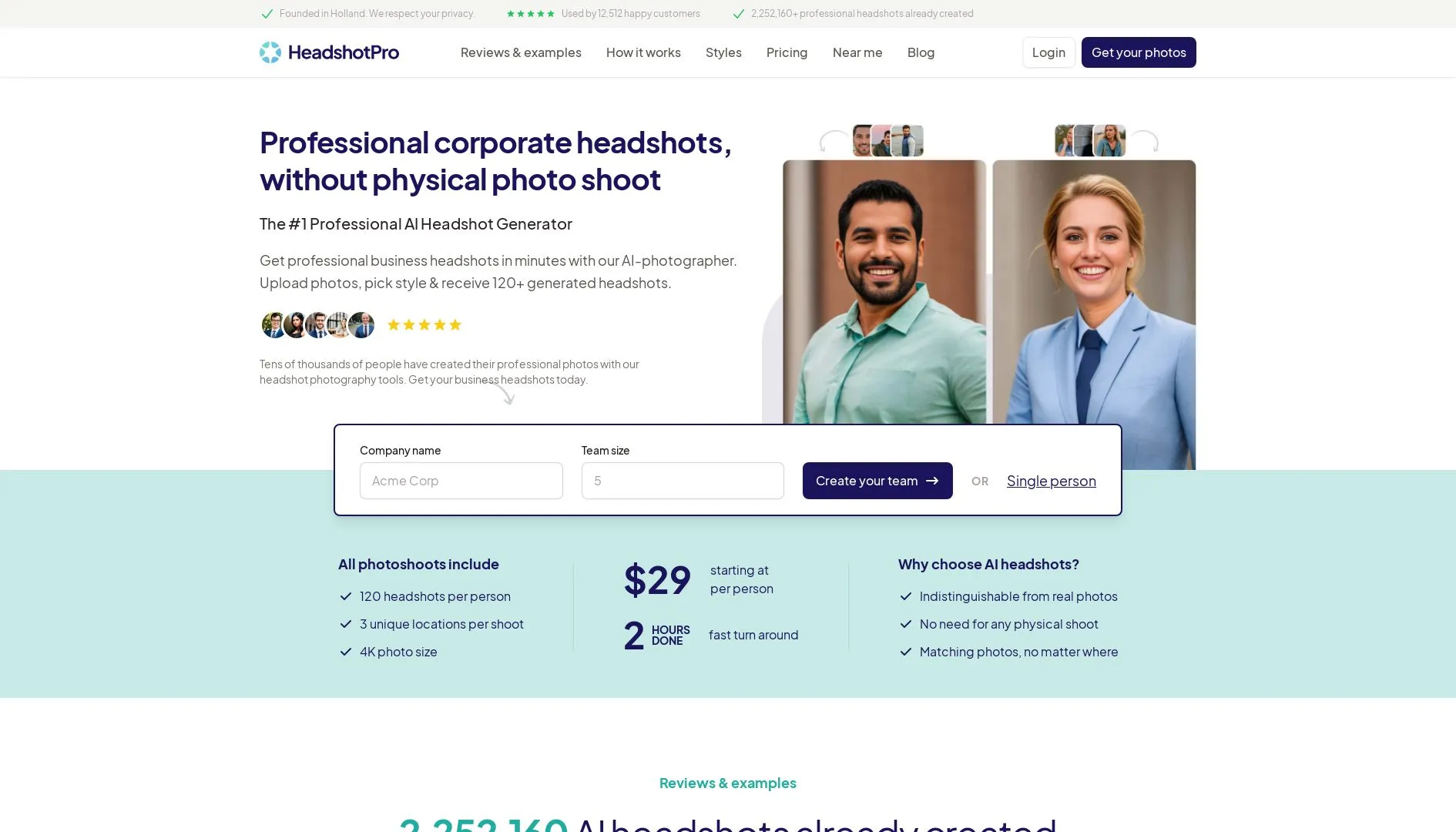 headshop pro AI Photo Generator
